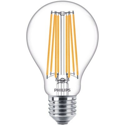 Bec LED filament Philips clasic A67 E27 17W 2452lm lumina calda 2700 K foto