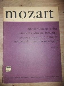 PARTITURA Mozart- Klavierkonzert c-dur koncert c-dur na fortepian piano concerto in c major concert de piano en ut majeur foto