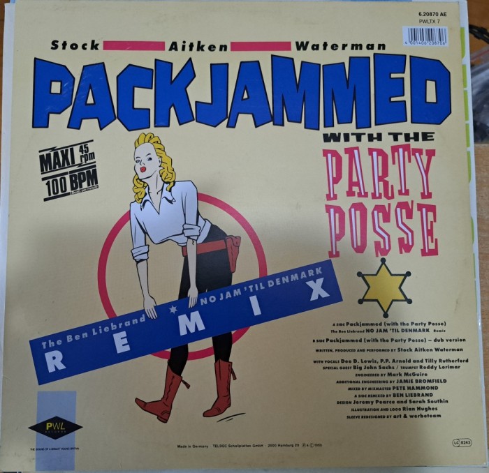 Disc Vinil 12&quot; Stock - Aitken - Waterman - Packjammed- PWL Records-6.20870 AE