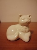 Figurina statueta ceramica pisica alba Rosa Ljung Suedia