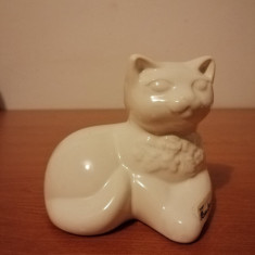 Figurina ceramica pisica alba Rosa Ljung Suedia