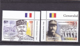 2018 GENERAL BERTHELOT,SERIE CU TABS,NEUZAT,MNH,ROMANIA., Istorie, Nestampilat