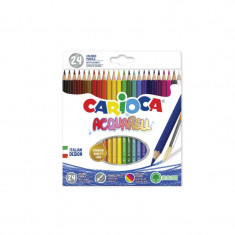 Creioane colorate CARIOCA Aquarell 24/set &icirc;n cutie carton