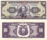 ECUADOR 100 sucres 1990 UNC!!!
