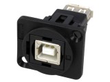 Adaptor USB A la USB B, Plastic, 19x24mm