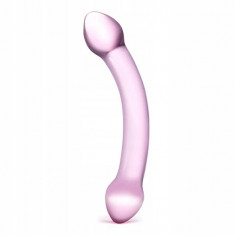 Dildo din sticlă - Glas Double Trouble Purple