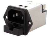 Conector Alimentare AC Soclu Tată 10A 250VAC IEC 60320