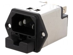 Conector Alimentare AC Soclu Tată 10A 250VAC IEC 60320