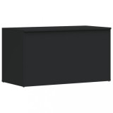 Cufar de depozitare, negru, 84x42x46 cm, lemn compozit, DKD Home Decor