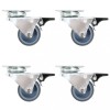 Gossi roti pivotante duble, 24 buc., 50 mm