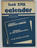 CALENDAR LUAH PE ANUL 5746 ( 1985 - 1986 )