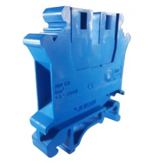 Clema pe sina bloc terminal 6mm &sup2; albastra 32A 42.5x47mm 690V