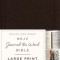 NKJV, Journal the Word Bible, Large Print, Bonded Leather, Brown, Red Letter Edition: Reflect, Journal, or Create Art Next to Your Favorite Verses