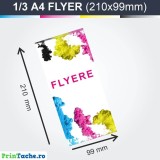 Flyere 1/3 A4, Imprimare Fata, Promovare Eficienta, Tipar de Calitate, Marketing, Servicii Printare, Printache