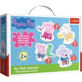Puzzle Baby Clasic Simpatica Peppa Pig 18 Piese, TREFL Baby