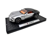 Macheta Bugatti Atlantic gri negru 1:32 cu sunete si lumini deschide sile si capotele