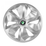 Set 4 Capace Roti Roco Gri R15, pentru Skoda