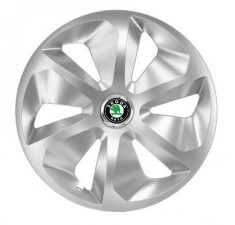 Set 4 Capace Roti Roco Gri R14, pentru Skoda foto
