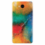 Husa silicon pentru Huawei Y6 2017, Colorful Wall Paint Texture