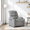 Gossi fotoliu rabatabil, gri deschis, material textil