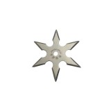Stea Ninja Shuriken 6 Colturi Otel Ascutit 10cm + Husa Protectie Briceag Vanatoare