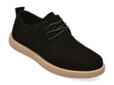 Pantofi EPICA negri, 80027, din piele intoarsa