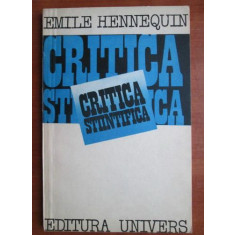 Emile Hennequin - Critica stiintifica