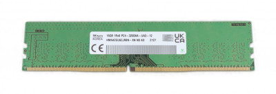 Memorie PC SKHynix HMAA2GU6CJR8N-XN 16GB DDR4 3200Mhz 1Rx8 PC4-3200AA non-ECC Unfufered CL22 288-iini, bulk foto