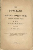 1661SPN XIII Programă a Institutului pedagogico-teologic al archidiecesei ortodoxe rom&acirc;ne transilvane ... 1896/7 1897 Sibiu anuar
