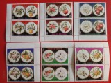 RAS AL KHAIMA, FLORI/FRUCTE - 2 X SERIE COMPLETĂ MNH