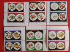 RAS AL KHAIMA, FLORI/FRUCTE - 2 X SERIE COMPLETĂ MNH