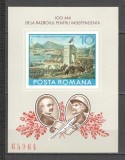 Romania.1977 100 ani Independenta:Pictura-Bl. nedantelat ZR.582