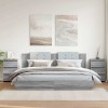 VidaXL Noptiere, 2 buc., gri sonoma, 40x35x62,5 cm, lemn prelucrat 815174