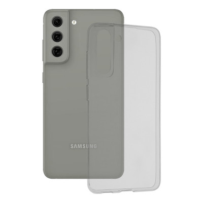 Husa pentru Samsung Galaxy S21 FE 5G, Techsuit Clear Silicone, Transparent foto