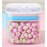 Cutie de Depozitare Alimente, Flippy, 0.5L, cu capac, 10x10x10.5 cm, 250g, Transparenta