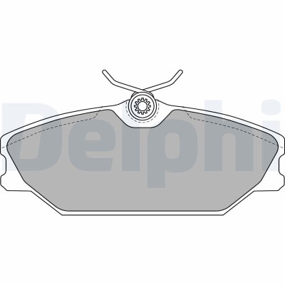 DELPHI LP1744 set placute frana,frana disc foto