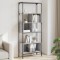 Gossi biblioteca cu 5 niveluri gri sonoma 76x33x188,5cm lemn compozit