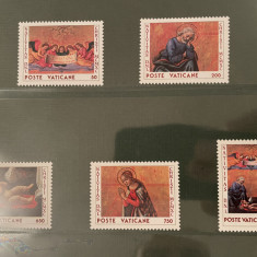 vatican - serie timbre pictura religie craciun nestampilata MNH