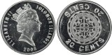 Insulele Solomon 2008 - 20 cents UNC