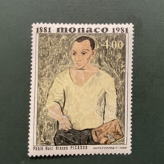 monaco - picasso serie timbre pictura tablouri nestampilata MNH