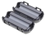 Ferită dublă pentru cablu rotund &Oslash; 3,5mm 93&Omega;