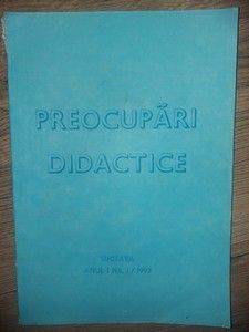 Preocupari didactice Suceava Nr 1 Anul 1998 foto