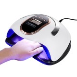 Lampa Unghii UV LED Profesionala Blueque V8 168W 36 LED Display Digital, Senzor, Baza Detașabilă