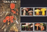 Guyana 1989 - Ciuperci, serie si colita neuzata