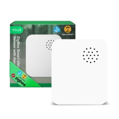 Senzor Vibratii Smart NOUS E14 Zigbee 3.0, alarma anti-efractie cu sirena puternica, notificari aplicatie, compatibil Alexa Google Assistant