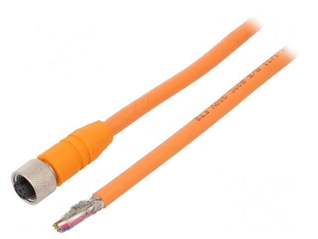 Cablu Conectare M12 Drept 2m 8 Pini