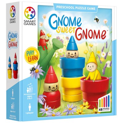 Smart Games - Gnome sweet Gnome - joc de logica cu 48 de provocari, 3+ ani, editie internationala foto