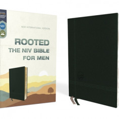 Rooted: The NIV Bible for Men, Leathersoft, Green, Comfort Print