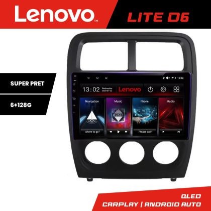 Navigatie Dodge Caliber 2010-2012 Lenovo Kit-CALIBER 8 core 6+128 GB Android Waze USB Navigatie Internet Youtube Radio CarStore Technology