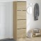 Pantofar cu 4 sertare rabatabile, stejar sonoma, 60x42x204 cm